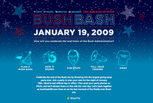 Bush Bash 2009 website