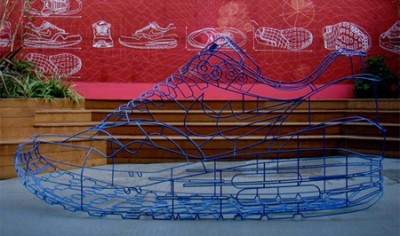 Nike trainer wireframe